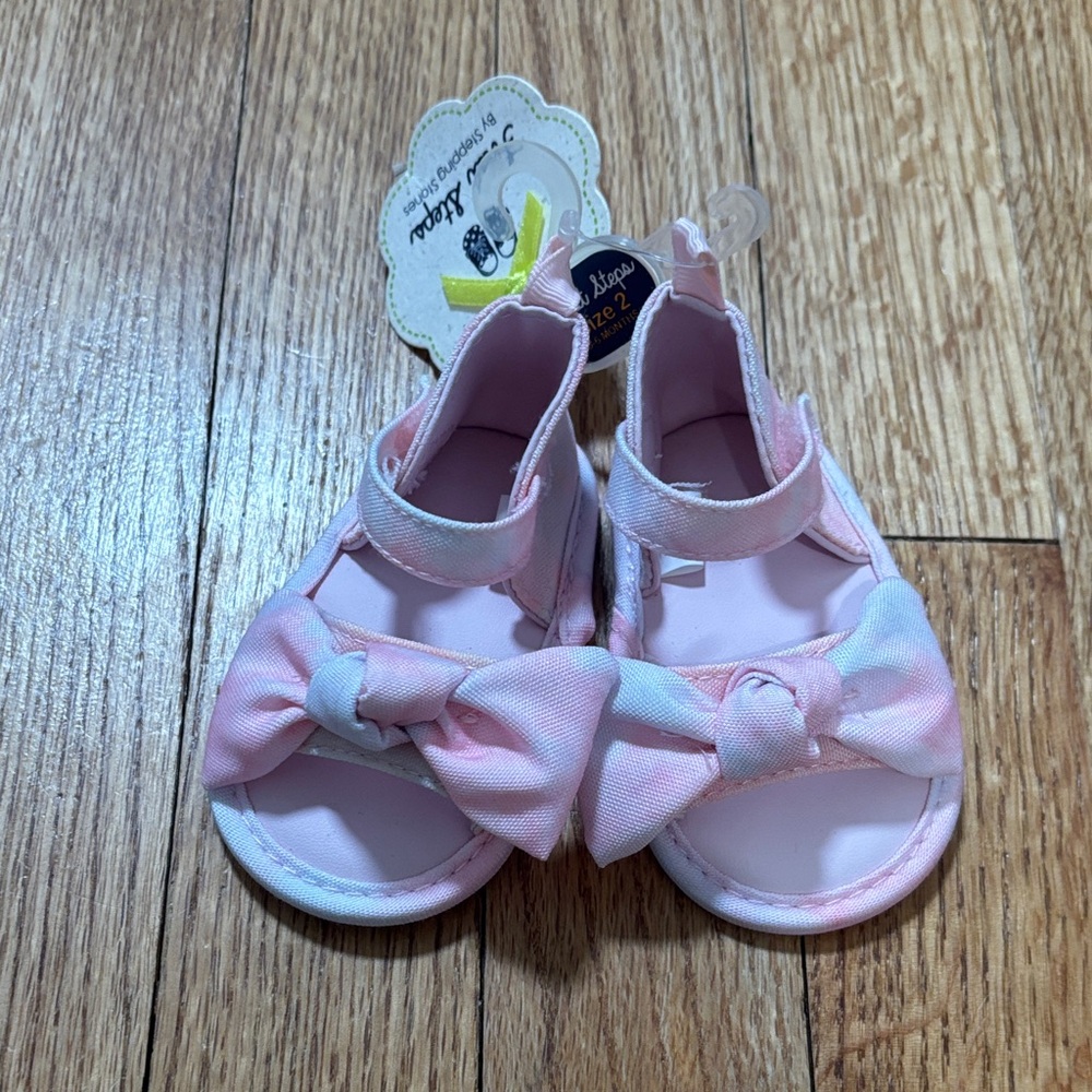 Adorable Pink Baby Sandals with Bow